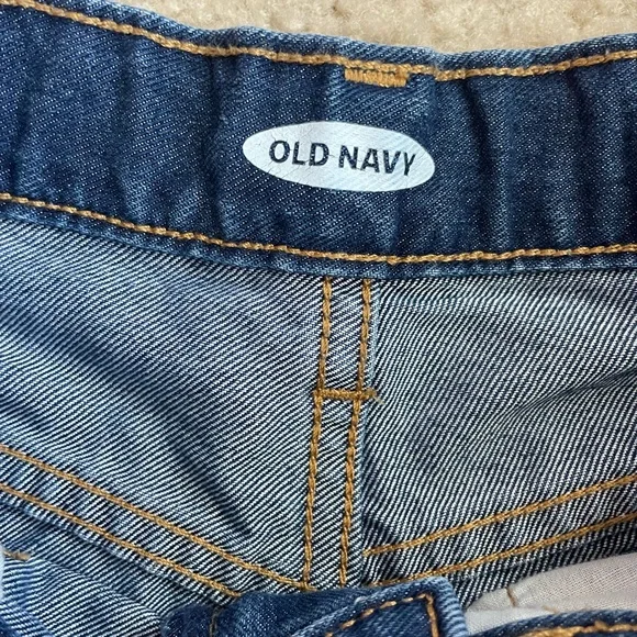 Old Navy Girls Dark Blue Jean Shorts - Picture 3 of 5